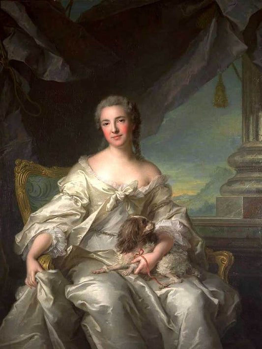 Madame la Comtesse d'Argenson, vintage artwork by Jean-Marc Nattier, 12x8" (A4) Poster