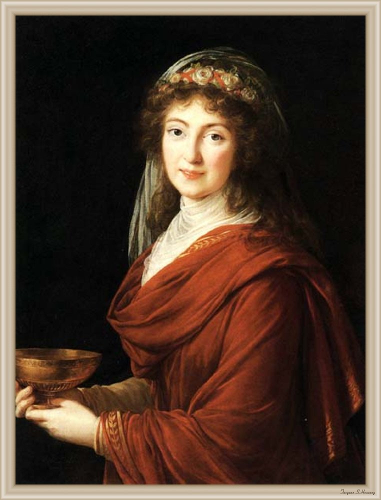 Countesse by stry, vintage artwork by Élisabeth Vigee-Lebrun, 12x8" (A4) Poster