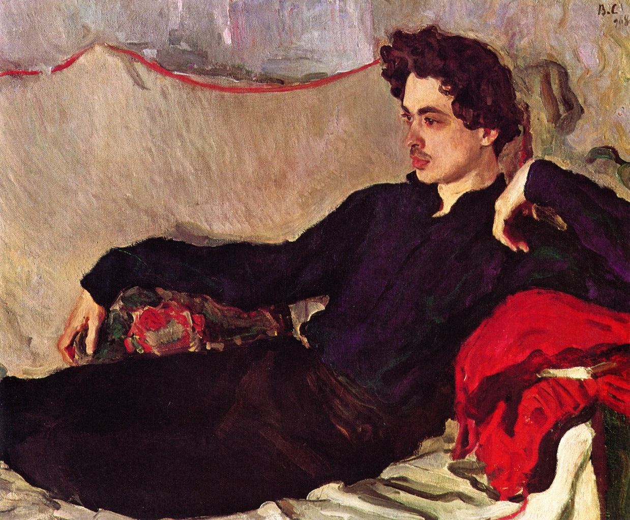 Portrait of Nikokai Pozniakov by Valentin Serov,A3(16x12")Poster