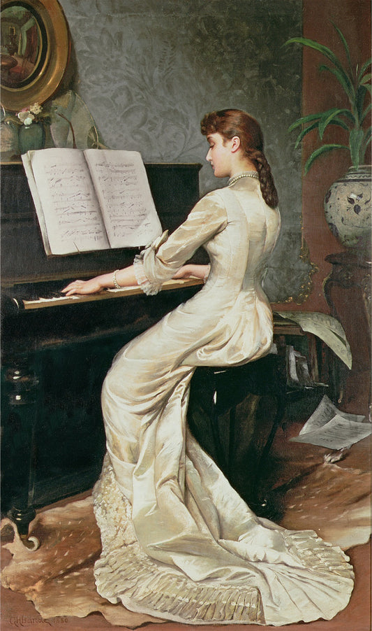 Song without Words, vintage artwork by George Hamilton Barrable, 12x8" (A4) Poster