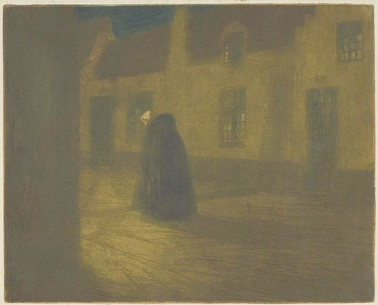 Nocturno (Bruges), vintage artwork by Tavik Frantisek Simon, 12x8" (A4) Poster