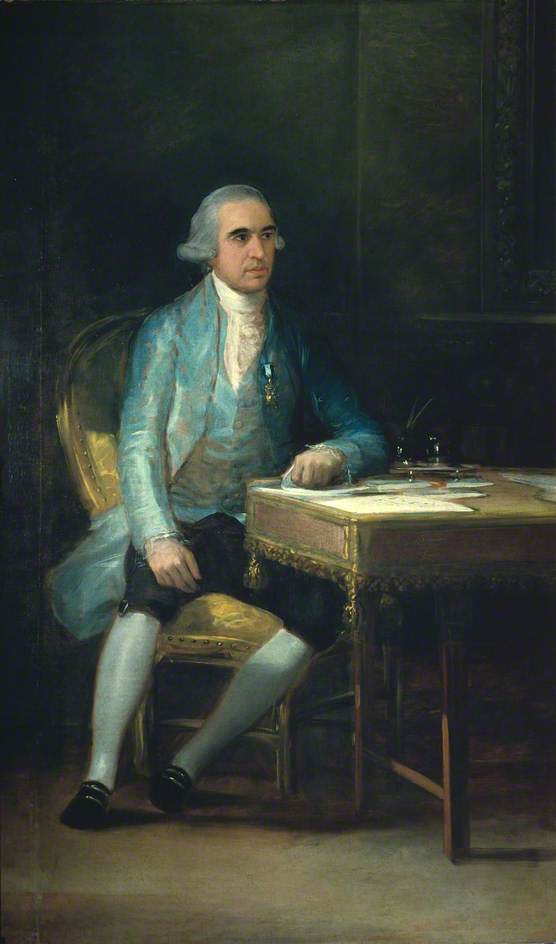 Don Francisco de Saarvedra, vintage artwork by Francisco de Goya y Lucientes, 12x8" (A4) Poster