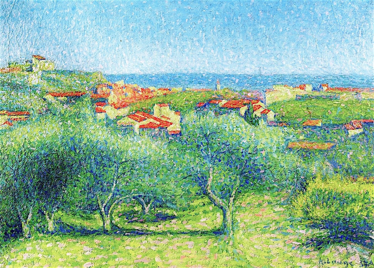 View of Collioure by Achille Lauge,A3(16x12")Poster