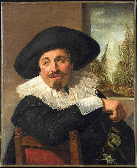 Isaac Abrahamsz. Massa, vintage artwork by Frans Hals, 12x8" (A4) Poster