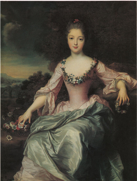 Marie Anne de Bourbon Conde, vintage artwork by Gustaf Lundberg, 12x8" (A4) Poster