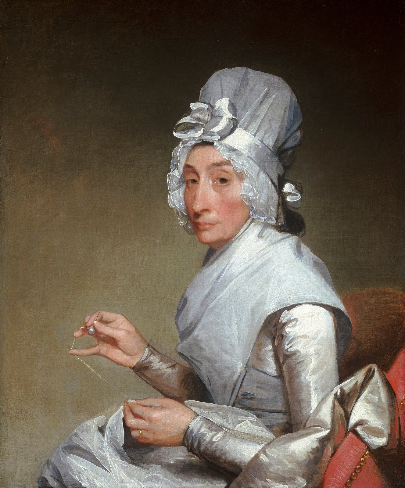 Catherine Brass Yates, vintage artwork by Gilbert Stuart, 12x8" (A4) Poster