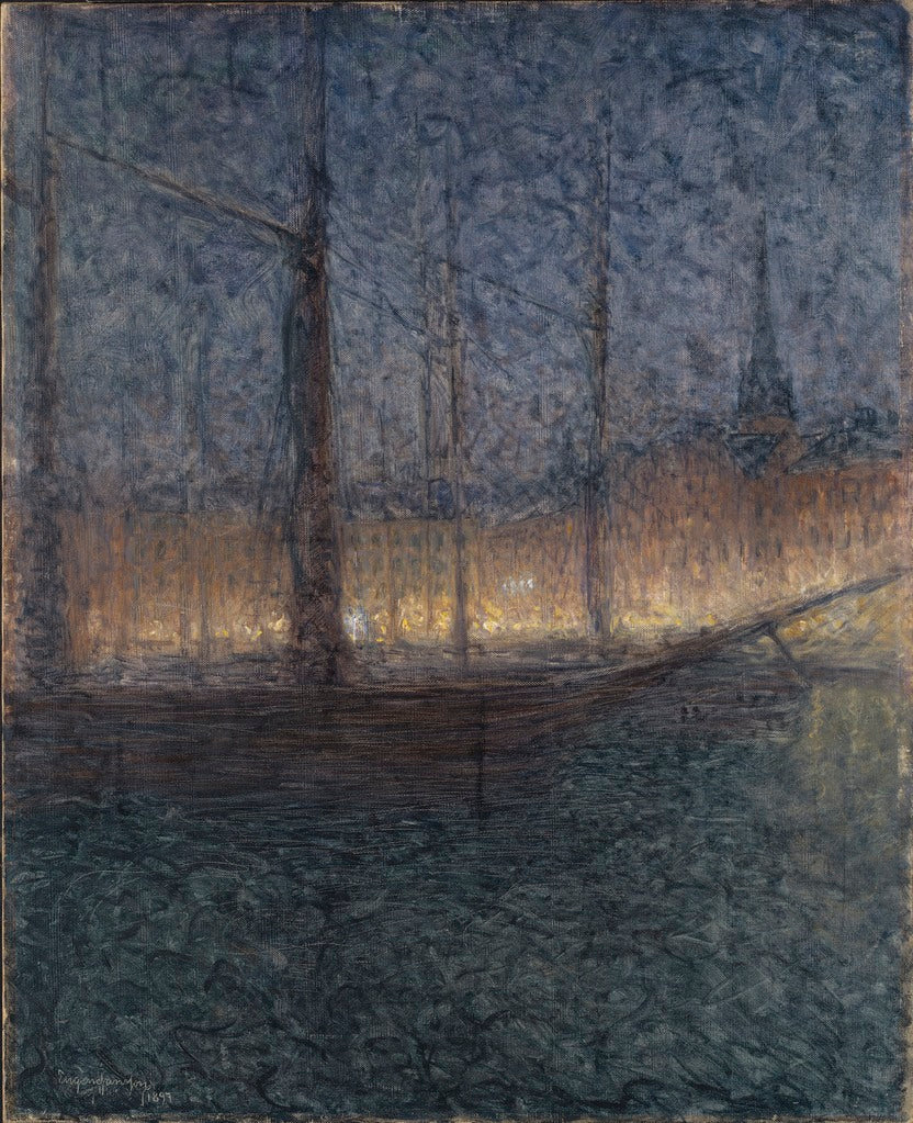 Evening in Kornhamnstorg, Stockholm by Eugene Jansson,A3(16x12")Poster
