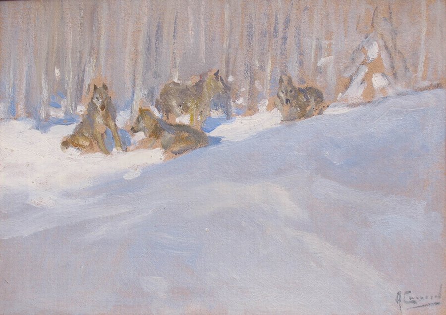 Wolves by Alexei Stepanov,A3(16x12")Poster