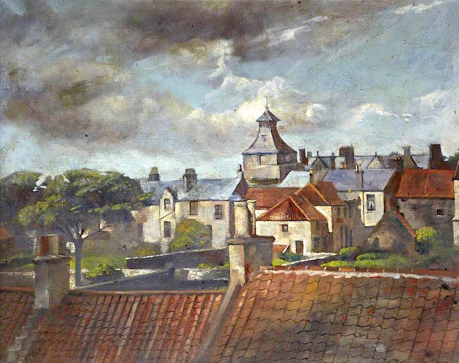 Rooftops of Marketgate, Crail by Reginald Duncan,16x12(A3) Poster