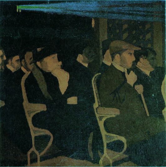 In the Cinema, vintage artwork by Malcolm Drummond, 12x8" (A4) Poster