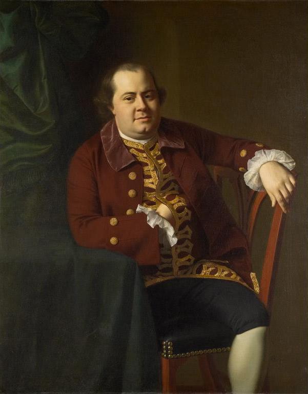 Daniel Rogers, vintage artwork by John Singleton Copley, 12x8