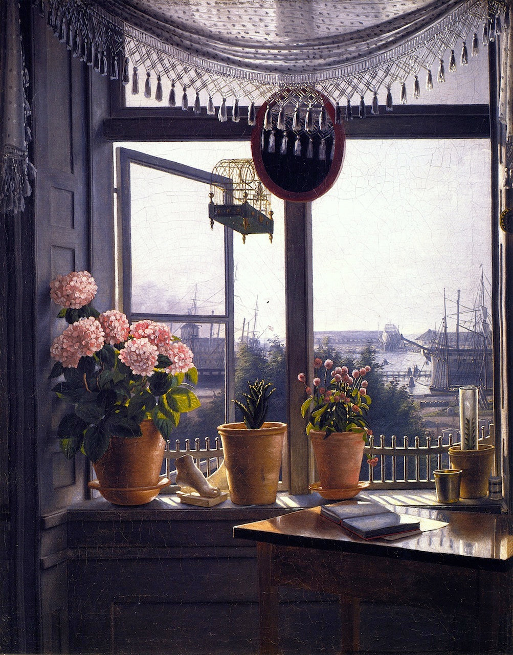 View from the Artist's Window, vintage artwork by Martinus Rørby e, A3 (16x12") Poster Print