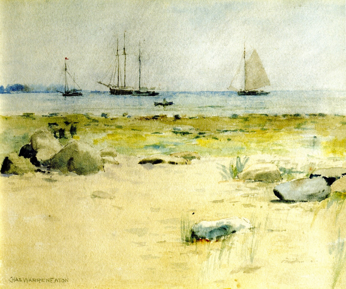 Rocks on the Shore by Charles Warren Eaton,A3(16x12")Poster