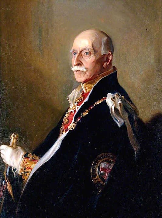 HRH Arthur, Duke of Connaught, President of the Royal Academy of Music, vintage artwork by Louis Ginett, 12x8" (A4) Poster