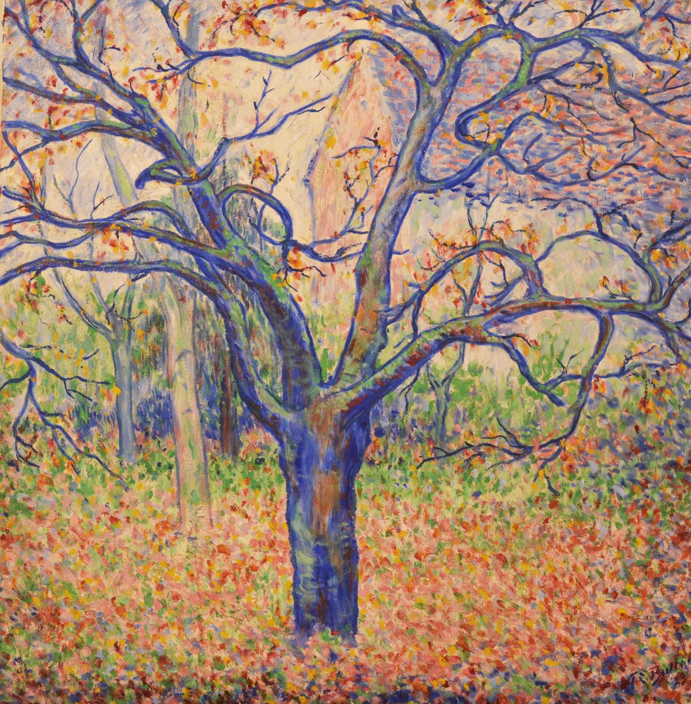  in Fall, Butler's garden in Giverny by Theodore Earl Butler,A3(16x12")Poster