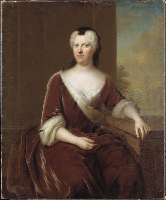 Fredrika Albertina, vintage artwork by Balthasar Denner, 12x8" (A4) Poster