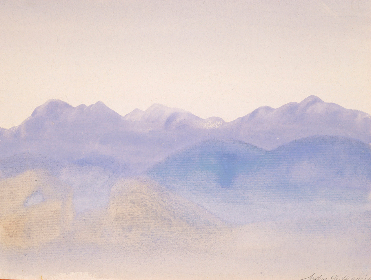 Blue Mist, vintage artwork by Arthur B. Davies, 12x8" (A4) Poster