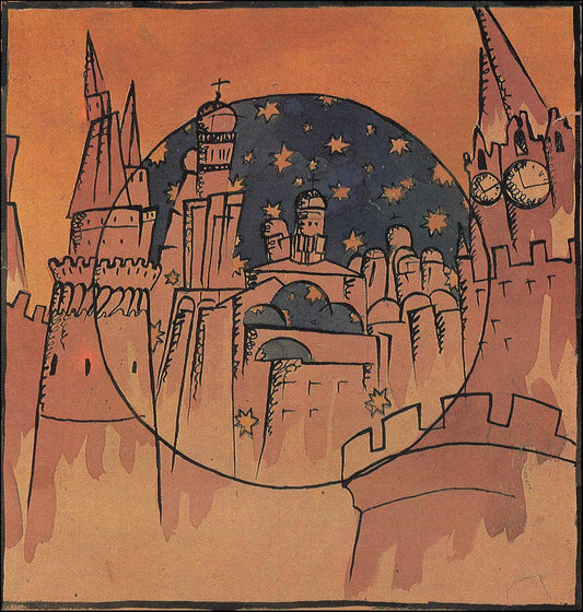 The Belfry of Ivan the Great by Aristarkh Lentulov,16x12(A3) Poster