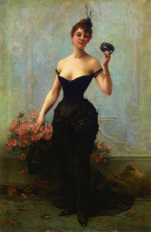 The Masked Ball by Jules Frederic Ballavoine,A3(16x12")Poster