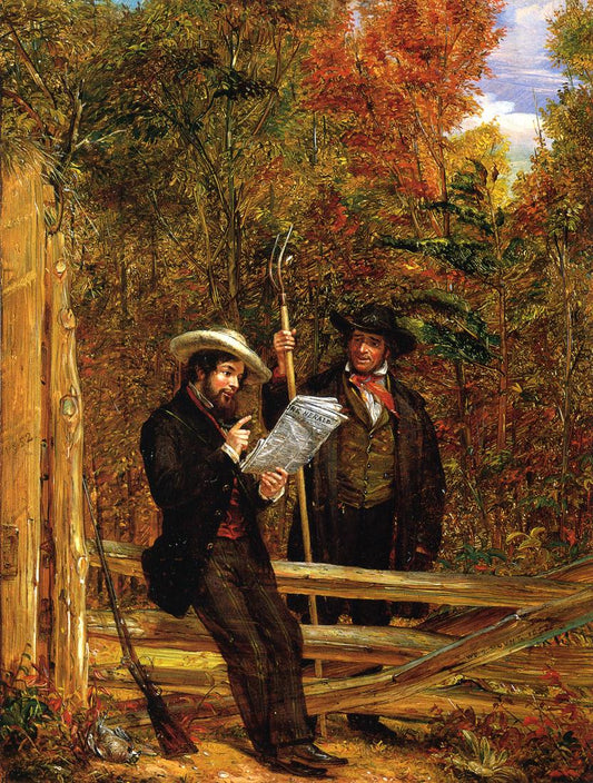 The "Herald" in the Country, vintage artwork by William Sidney Mount, A3 (16x12") Poster Print