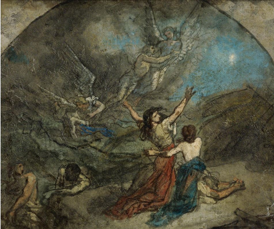 Study for Stella Maris, vintage artwork by Thomas Couture, A3 (16x12") Poster Print