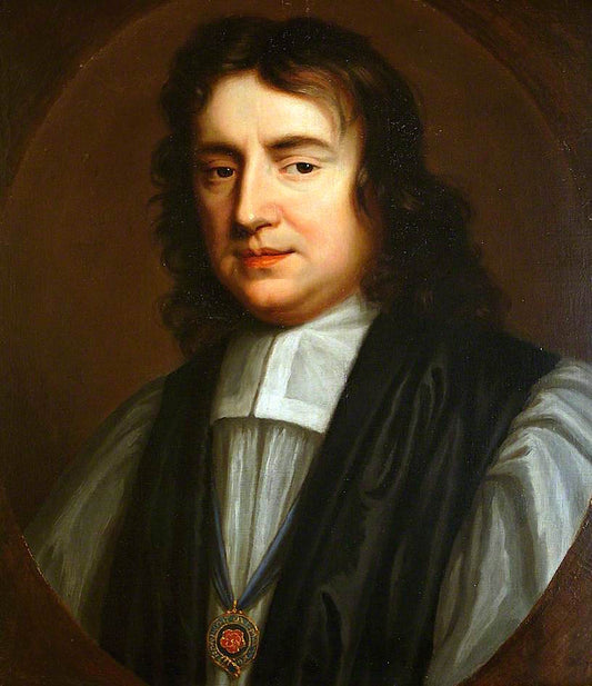 Gilbert Burnet, DD, Bishop of Salisbury, Theologian and Historian, vintage artwork by Mary Beale, 12x8" (A4) Poster