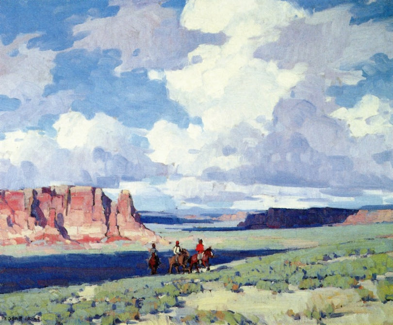 Arizona Clouds, vintage artwork by Edgar Alwyn Payne, 12x8" (A4) Poster