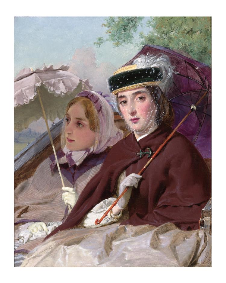 The Drive, vintage artwork by George Elgar Hicks, 12x8" (A4) Poster