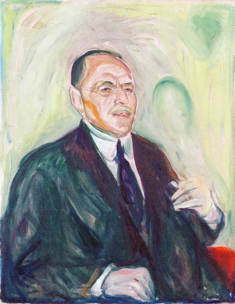 Anton Brünings, vintage artwork by Edvard Munch, 12x8" (A4) Poster