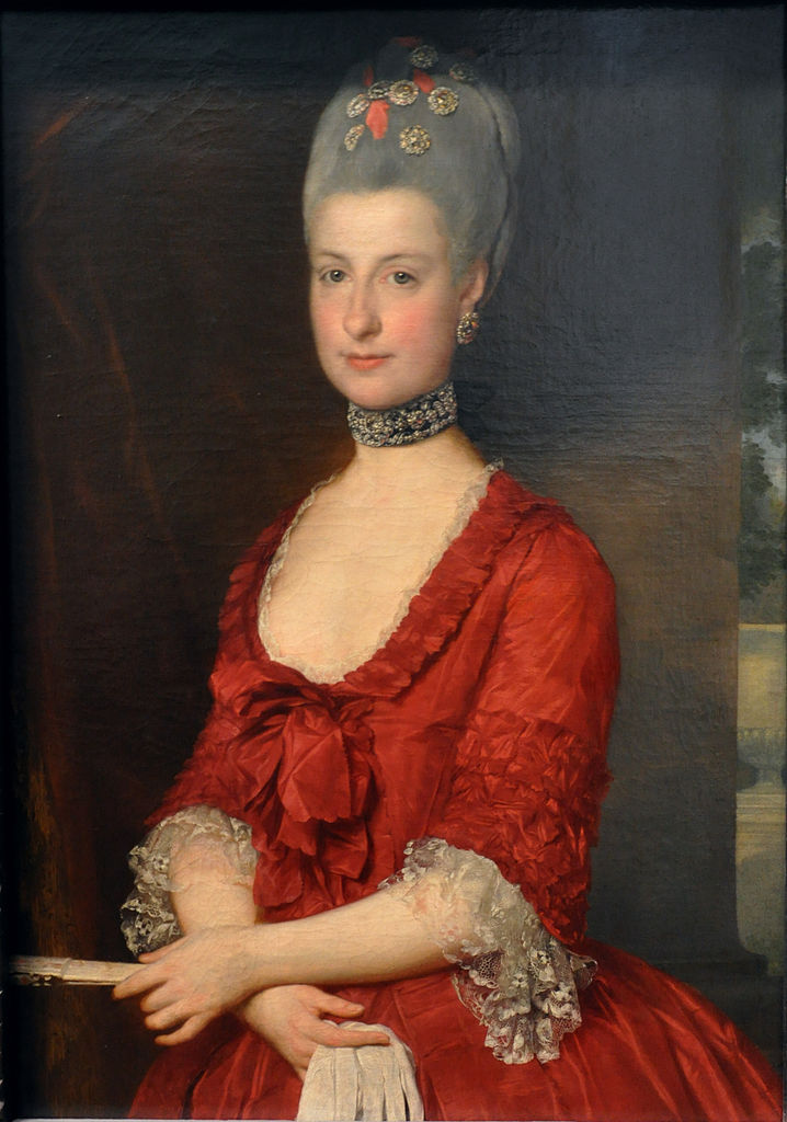 Portrait of Archduchess Maria Christina, Duchess of Teschen, vintage artwork by Marcello Bacciarelli, 12x8" (A4) Poster