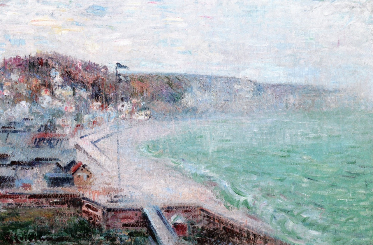 The Beach at Fecamp by Gustave Loiseau,A3(16x12")Poster