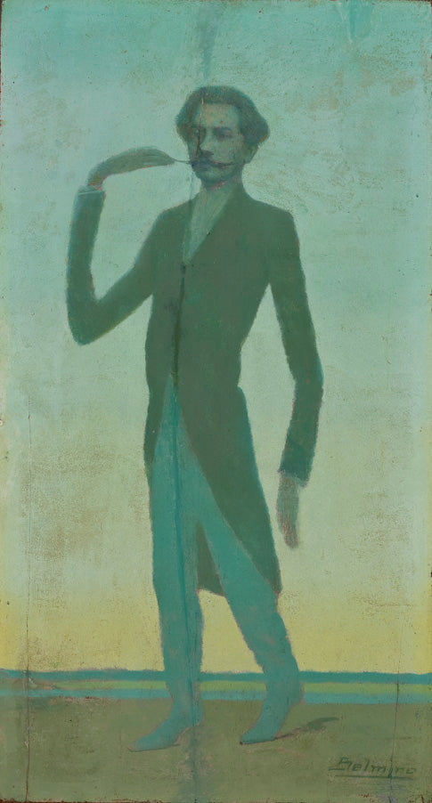 The Poet Alberto de Oliveira, vintage artwork by Belmiro Barbosa de Almeida, 12x8" (A4) Poster