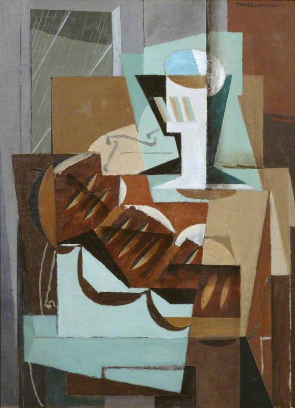 Rain (Pluie), vintage artwork by Louis Marcoussis, 12x8" (A4) Poster
