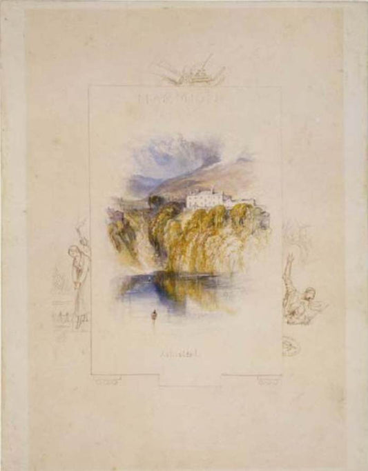 Ashestiel, vintage artwork by Joseph Mallord William Turner, 12x8" (A4) Poster