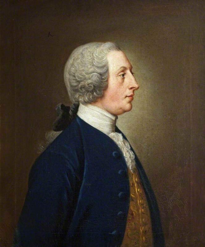 Henry Hoare II, vintage artwork by Samuel Woodforde, 12x8" (A4) Poster
