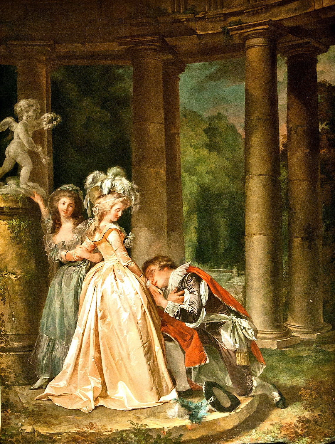 The Oath to Love, vintage artwork by Louis de Trinquesse, 12x8" (A4) Poster