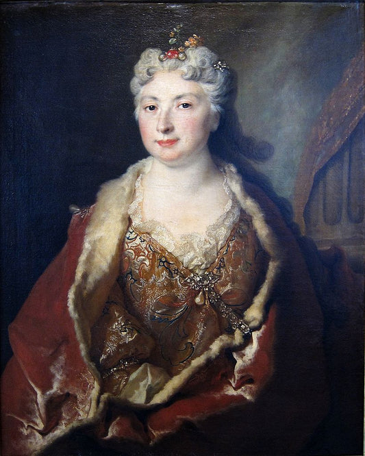 Porrtrait of a Lady, vintage artwork by Nicolas de Largillière, 12x8" (A4) Poster