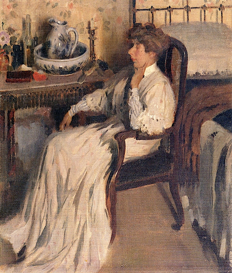 Gabriella in the Bedroom by Pierre Adolphe Valette,16x12(A3) Poster