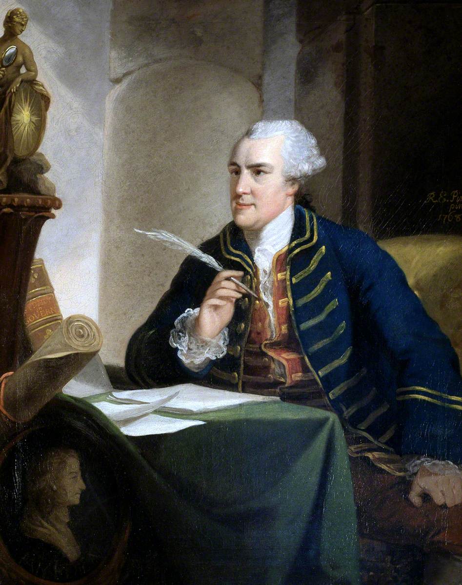 John Wilkes, MP, vintage artwork by Robert Edge Pine, 12x8" (A4) Poster