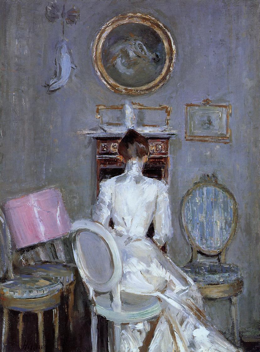 Madame Helleu in Her Husband's Studio by Paul Cesar Helleu,A3(16x12")Poster
