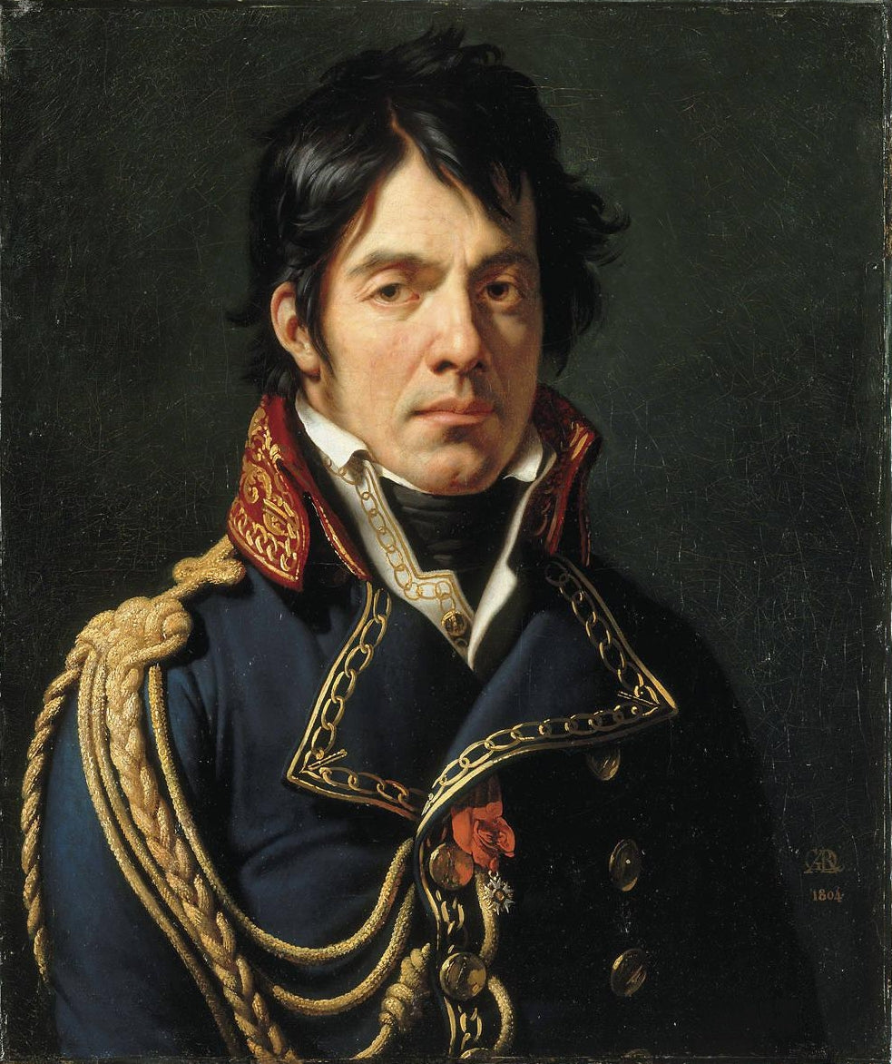 Portrait of Baron Jean-Dominique Larrey, vintage artwork by Anne-Louis Girodet de Roussy-Trioson, 12x8" (A4) Poster