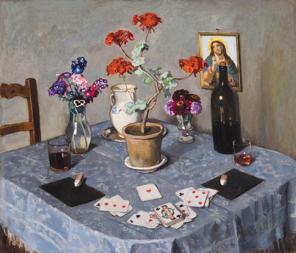 Still Life with Cards by Adolf Fenyes,A3(16x12")Poster
