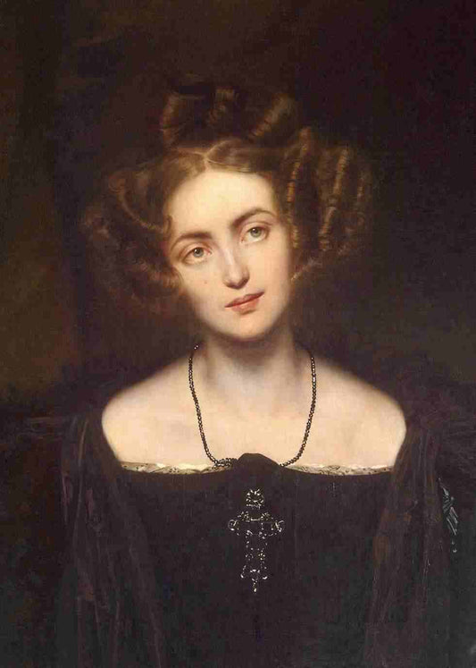 Portrait of Henriette Sontag, vintage artwork by Paul Delaroche, A3 (16x12") Poster Print