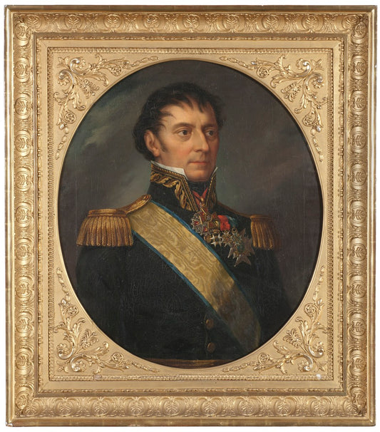 Louis Marie de Camps, vintage artwork by Fredrik Westin, 12x8" (A4) Poster