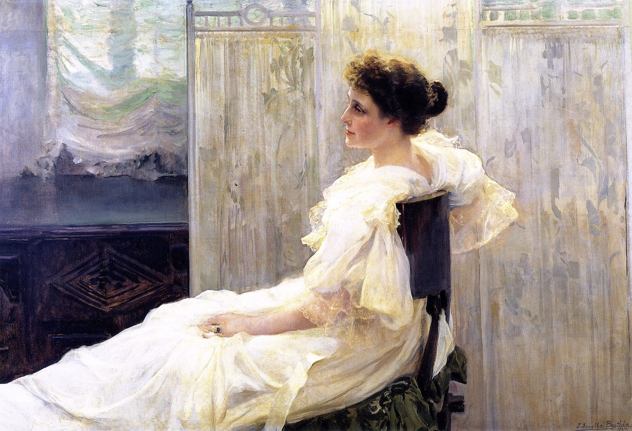 alia Romea, Senora de Laiglesia by Joaquin Sorolla y Bastida,A3(16x12")Poster