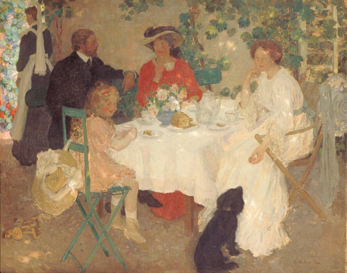 Al fresco by Emanuel Phillips Fox,A3(16x12")Poster