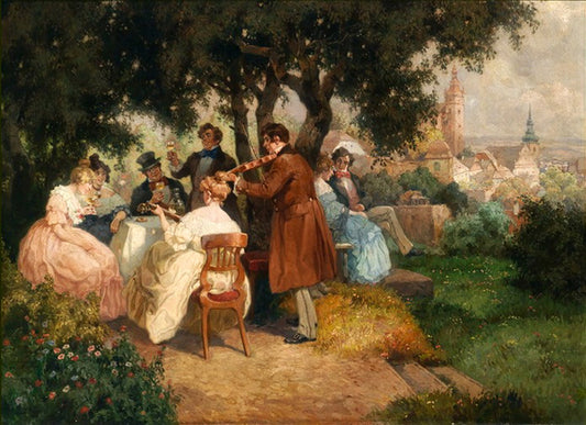 Merry Company in Wachau by Rudolf Alfred Höger,16x12(A3) Poster