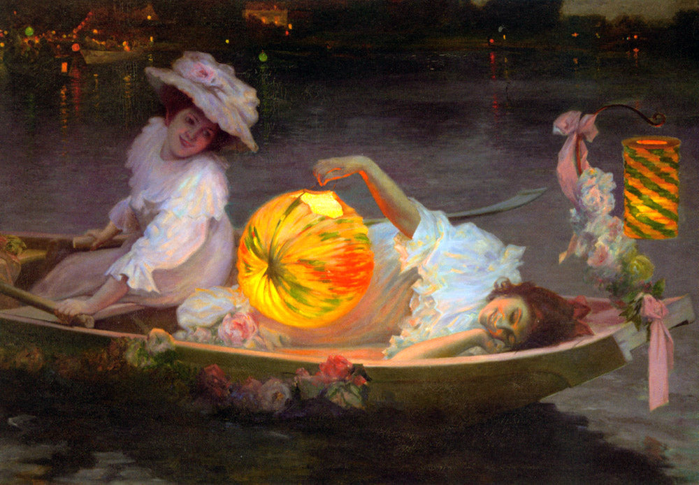 En la barca by Ulpiano Checa y Sanz,A3(16x12")Poster