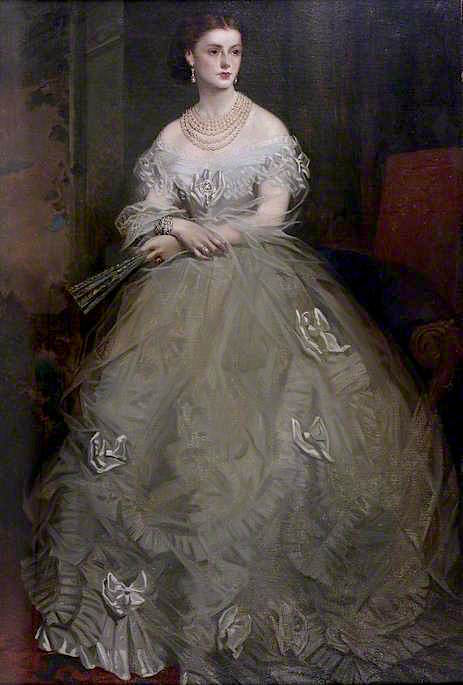 Georgina Ward, Countess of Dudley, vintage artwork by Richard Buckner, A3 (16x12") Poster Print