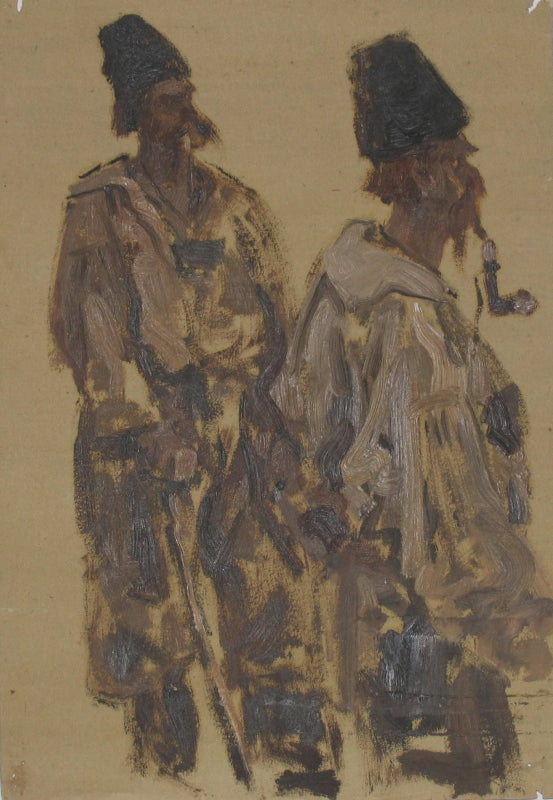 Two Ukrainians by Sergei Malyutin,A3(16x12")Poster